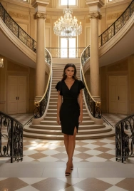 Черное платье-футляр с короткими рукавами