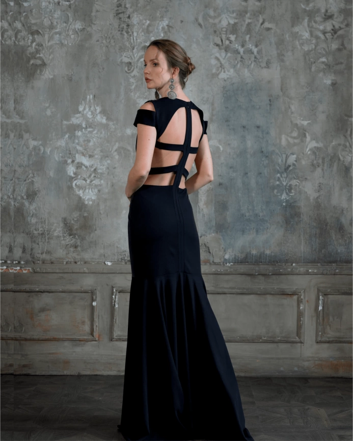 Дизайнерское Вечернее платье Scarlett черное фото 4