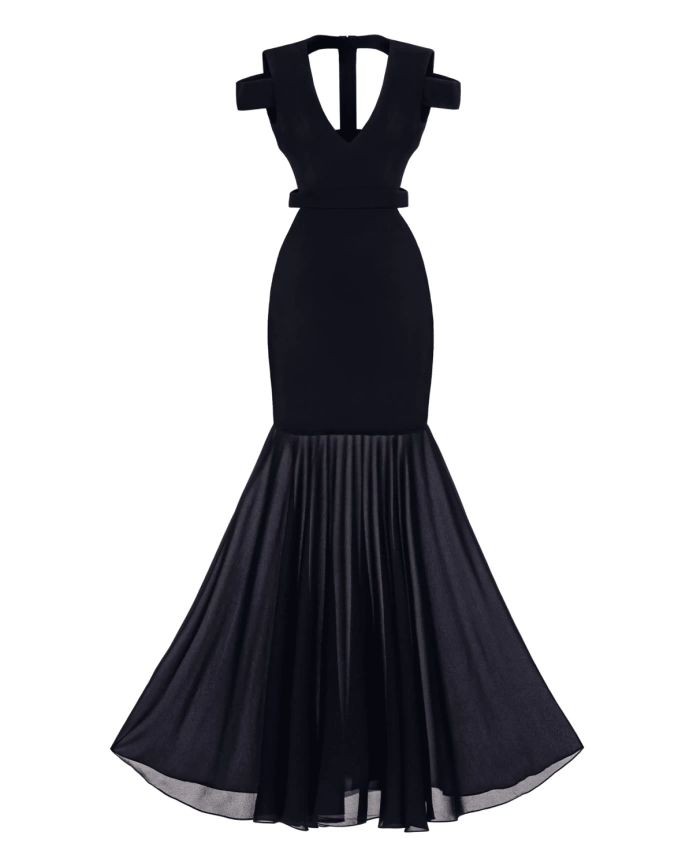 Дизайнерское Вечернее платье Scarlett черное фото 5