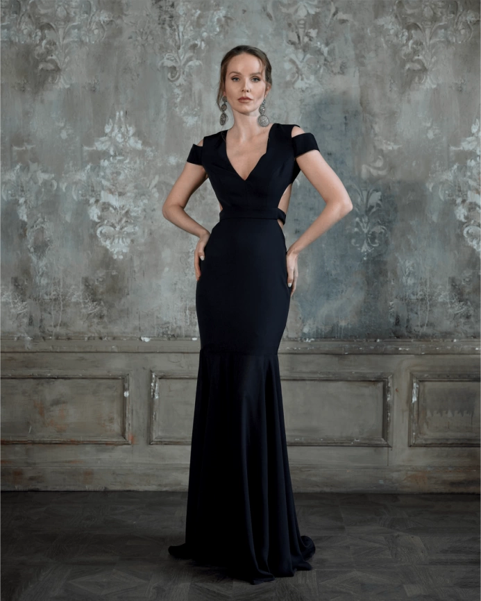 Дизайнерское Вечернее платье Scarlett черное фото 1